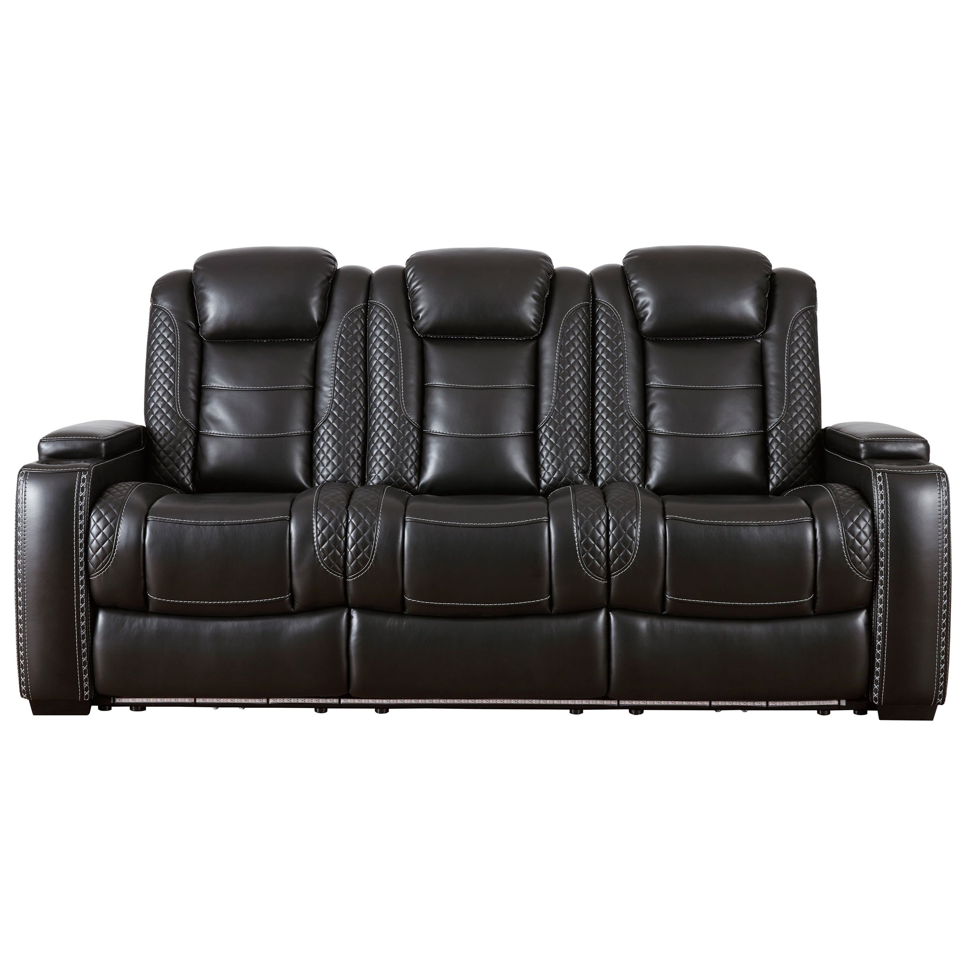 Faux leather power reclining sofa new arrivals